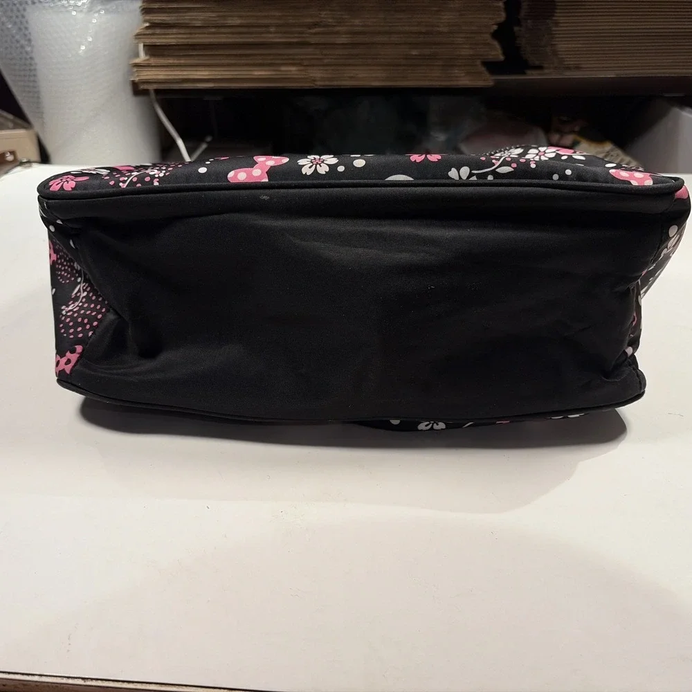 Diaper Bag Baby Bag Disney Minnie Mouse Black Pink White 8 Pockets Set 19